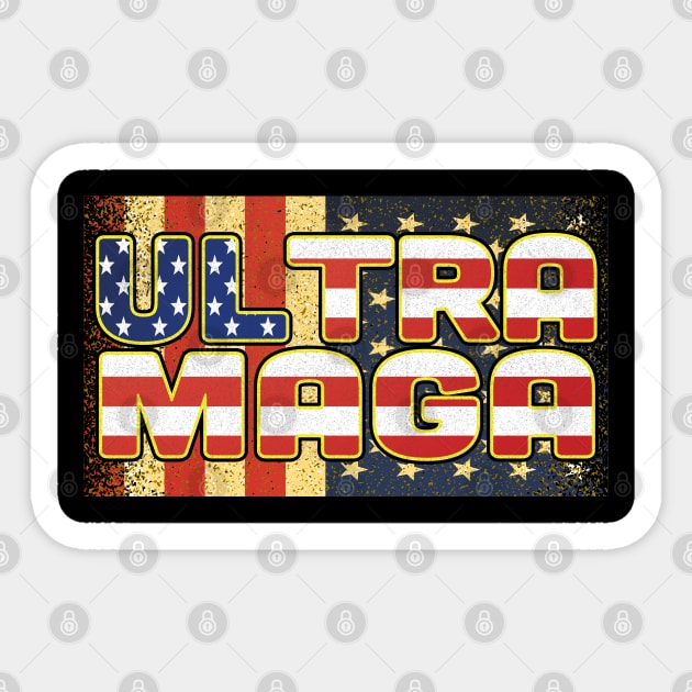 ULTRA MAGA Sticker by Leon Star Shop